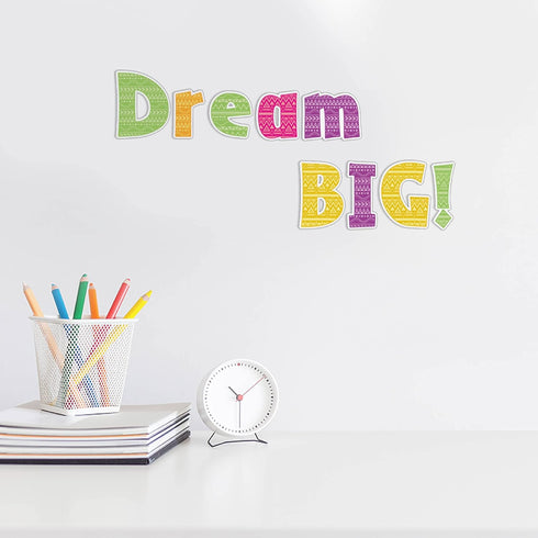 Barker Creek Letter Pop-Outs, 4" Kai Ola Sea Life Multicolor Designer Letters for Bulletin Boards and Displays