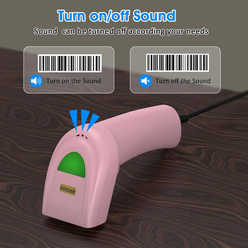 symcode 1D USB Barcode Scanner, Handheld Wired CCD Laser Barcode Reader Scanner Supports Screen Scan UPC Bar Code