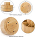 SOUJOY Bamboo Pen Holder Organizer, 360° Rotating Art Supply Caddy with 11 Compartments, Holds 200+ Pencils, Office Box