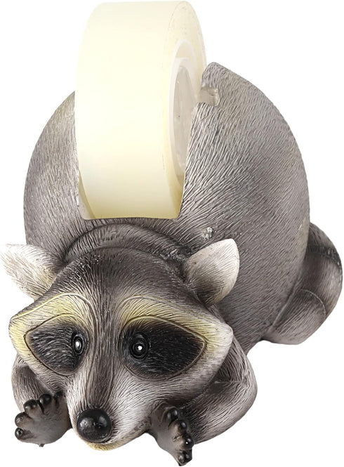Novelty Tape Dispenser, Raccoon Desk Accessory, 6 Inches for Office or Cubicle