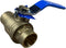 1" Sweat Solder C X C Brass Full Port Water Stop Shut Off Ball Valve, Heavy Duty for Copper Tubing (1-Pack)