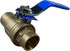 1" Sweat Solder C X C Brass Full Port Water Stop Shut Off Ball Valve, Heavy Duty for Copper Tubing (1-Pack)