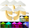AUSAYE 5Pack Sensor LED Night Light Plug in Lamp 7 Color Changing