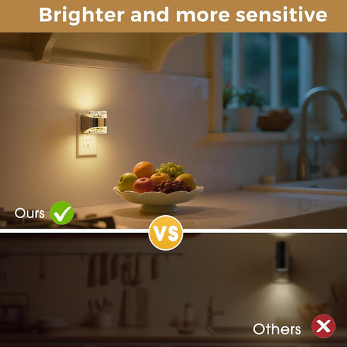 2 Pack 3CCT 3000K/4000k/5000K L LOHAS LED Night Lights Plug into Wall, Adjustable Color Temperature Night Light,Bubble