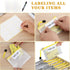 Card Game Storage Kit, Include Storage Box and 16pcs Mesh Zipper Bags, Organizer with Writable Stickers