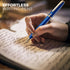 ZenZoi Blue Ballpoint Pen - Premium Pen with Gold Trim, Smooth Writing Schmidt Ink Refills, Luxury Gift Set
