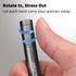 Spinning Ballpoint Pen for Stress Relief, Retractable Aluminum Metal Pen with Spinner, Fun Desk Toy for Work & Office