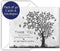 Elcer Funeral thank you cards with envelopes Celebration of life Floral Tree acknowledgment