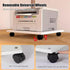 GRIPITHPY Home(11.4"L 13.3"W 2.6"H, Rolling Under Desk Printer Stand with Wheels, White Mobile Movable Printer Shelf