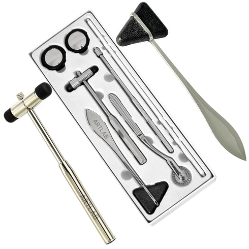 artlab -Neurological Percussion Set-Reflex Hammer Instrument Set, Includes Pinwheel, Babinski Hammer,Taylor Buck Hammer,Diagnostic