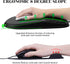 JIKIOU 12x8 inch Ergonomic Mouse Pad Wrist Support with Massage Design, Memory Foam Wrist Rest Pain Relief Mousepad