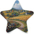 ALAZA Countryside Scene Blossom Star Shaped LED Night Light Dusk to Dawn