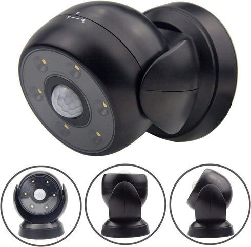 BIGLIGHT Battery Operated Motion Sensor Spotlight, Wireless LED Flood Light Indoor Outdoor, Waterproof