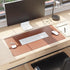 Smead Desk Pad, Vegan Leather Mat with Non-Slip Faux Suede Backing, Perfect Desk Organizer for Office Decor (Saddle)