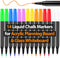 Liquid Chalk Markers for Acrylic Fridge Calendar, 14 Pack, 7 Vibrant Colors, 1mm Fine Points, Easy Wet Erase