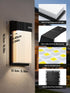 1500LM 30+ IP65 1 Pack OIYN Outdoor Wall Light, Smart RGBICWW Porch Lights Outdoor, Modern Wall Sconce with Scene