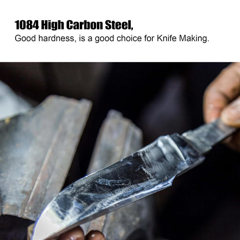 3 Pack 1084 Steel Knife Making Blanks - 12"x1.5"x1/8" Flat Stock for DIY Knife Making