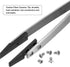 2 Pair Carbon Fiber Tweezer Tips, 1.1" Length, Replaceable Straight Flat Heads, Heat Resistant Non-Conductive, Black