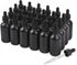 2oz Glass Dropper Bottle, Preety Texture Tincture Bottles with Precise Scales Eye Dropper, Leak-Proof Design (Black