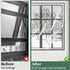 VOLLENC 110x170cm Thermal Window Cover White Window Insulation Kit for Winter Reusable Window Insulation Kit with Magic