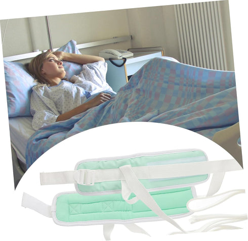 2pcs NOLITOY Professional Medical Wrist Leg Holder Band Hands Feet Strap for Hospital Supply Supple Arm Belt for Safety