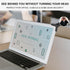 FEUNLEM (1) Clip On Mirror for Computer Monitor & Laptop, Convex Rear View Mirror for Office Monitor, Desk, Cubicle