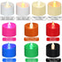 XRABTVSK 24 Pack 100H+, LED Tea Lights, Last Warm White Flickering Light(Ivory Base)