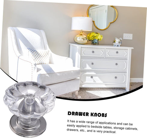 6pcs WOONEKY Mini Drawer Handles Lightweight Knobs for Bedside Cabinet Dresser Pulls Matte Easy Install