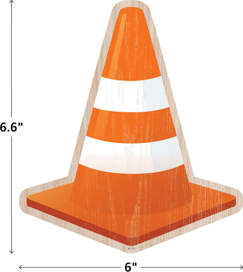 Teacher Under Construction Cones Accents