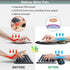 QOMOLAMA Set, 3-in-1 Set, Mouse Pad with Wrist Rest Wrist Support Mouse Pad Floral Gaming Mousepad with Anti-Skid
