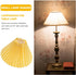 E27 (9.4X9.4X6.3in SOLUSTRE Pleated Cloth Lampshade Base Light Shade Drum Chandelier Shades Floor Lamps Yellow