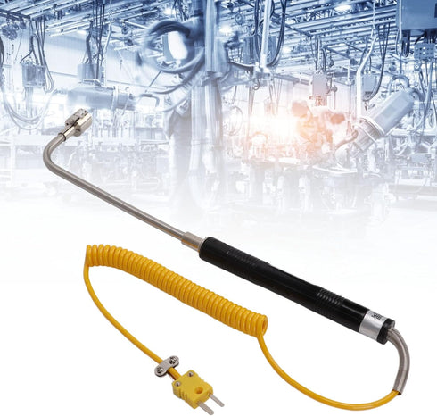 K Type Thermocouple, Temperature Probe Thermocouple Heat Resistant Steel with Insulated Handle