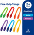 Learning Resources Flex-Grip Tongs - Kids Tweezers, Montessori Grabber Tool, Fine Motor Skills, Sensory Bin Tools