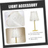 DOITOOL Cloth Lampshade Replacement Accessory Round Design Gold Trim for Home and Restaurant Lighting Versatile Light