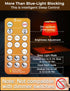 Bulbs 1600K E26 A19, 9W (4 Packs) Amber Sleep Light with Remote Control, Blue Light Blocking for Sleep Therapy, Baby