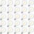 25 Pack G40 LED Replacement Light Bulbs, E12 Screw Base, Waterproof Globe Bulbs for Indoor Outdoor String Lights