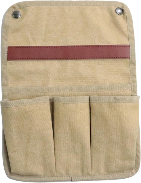 predolo Pouch Beach Pouch Organizer Folding Chair Armrest Storage Canvas Multi Pockets Hanging Pocket Suitable