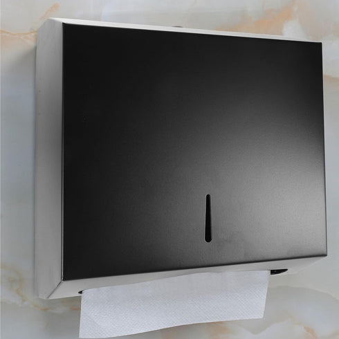 GALPADA Stainless Steel Bathroom Tissue Holder Anti-Splash Paper Towel Dispenser for Home and Hotel Stainless Steel