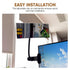 6.69"x2.95" Clip On Security Mirror Convex Desk Office Cubicle for Personal Safety Desk Rear View Mirror Monitor