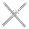 2 Pieces 6 Inch Pocket Ruler, Flexible Stainless Steel Ruler with Detachable Clips for Precision Measurement