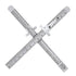 2 Pieces 6 Inch Pocket Ruler, Flexible Stainless Steel Ruler with Detachable Clips for Precision Measurement