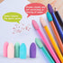 Sukh Cap Erasers for Pencils Bulk - 60 PCS Latex Free Pencil Top Erasers in 5 Colors