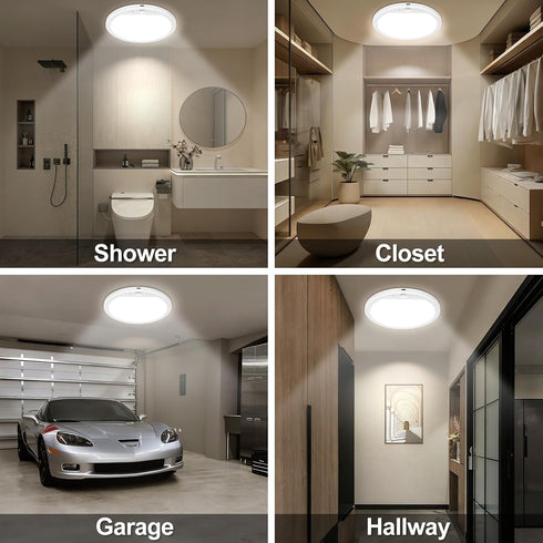 Closet OSIDEN Rechargeable Motion Sensor Ceiling Light with Remote Wireless Magnetic Stick on Light Battery Operated