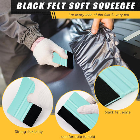 WRAPXERPT Wallpaper Smoothing Tool Kit for Peel and Stick Wallpaper Hanging and Vinyl Backsplash Tile