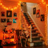 150 8 JMEXSUSS LED Orange Halloween Lights Indoor Outdoor, Connectable Christmas String Lights Indoor Plug in, Modes