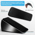 Strongest Heavy Duty Door Stoppers, Tall Door Stop Wedge, Zinc Alloy and Silicone, Suits Any Heavy Door, 2 Black