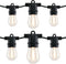 SWEET SHINE LED Patio String Lights, 70ft 30 Lights Adapter Powered, E26 Socket with