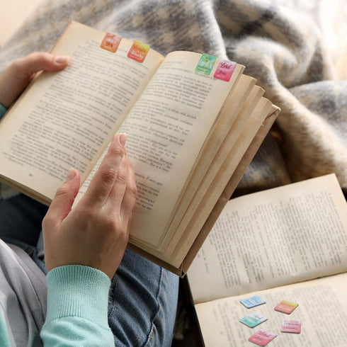 Dianelhall 96 Pieces Bible Verse Magnetic Bookmarks - 16 Styles Christian Magnet Book Markers for School & Office