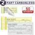WEIZHEN 6-pack (300 sets) 2-part This of Money & Rent Receipt Books features carbonless receipts, waterproof covers