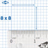 8x8 11"x17" 1422-9 50 11 17 Inch ALVIN Grid Cross Section Paper Pad Model Acid-Free for Use with Pencil or Ink Laser